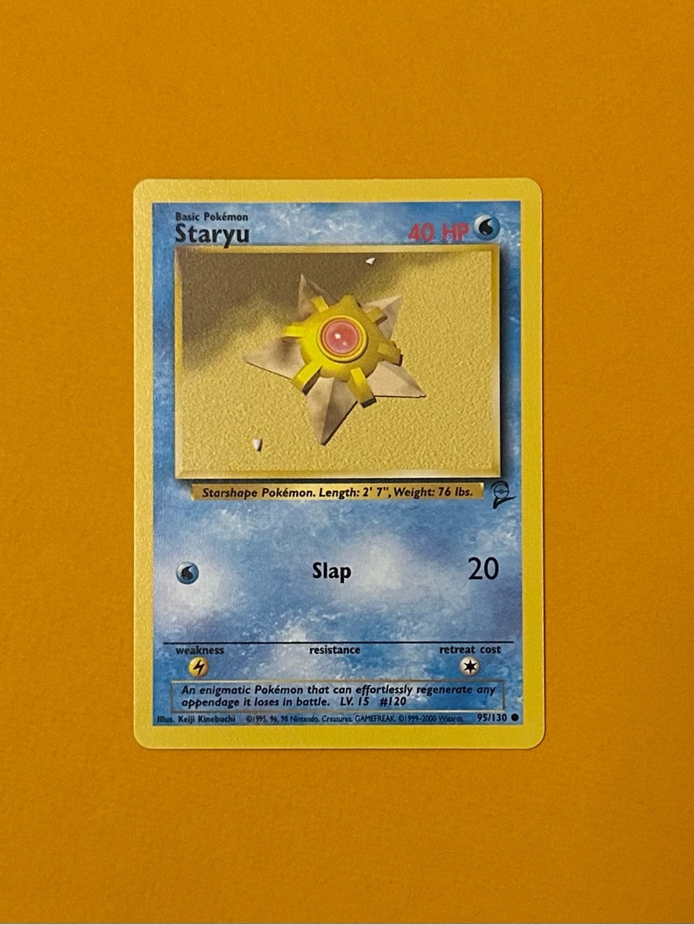 Staryu Pokémon Card - 95/130 Base Set 2